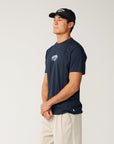 Rip Curl Mens Disorder Oval Relaxed T-Shirt - Navy