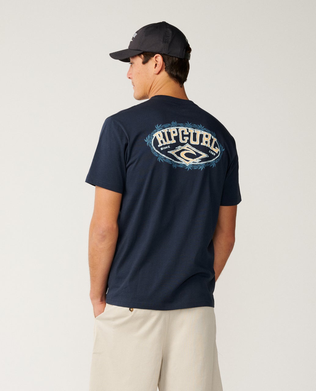 Rip Curl Mens Disorder Oval Relaxed T-Shirt - Navy