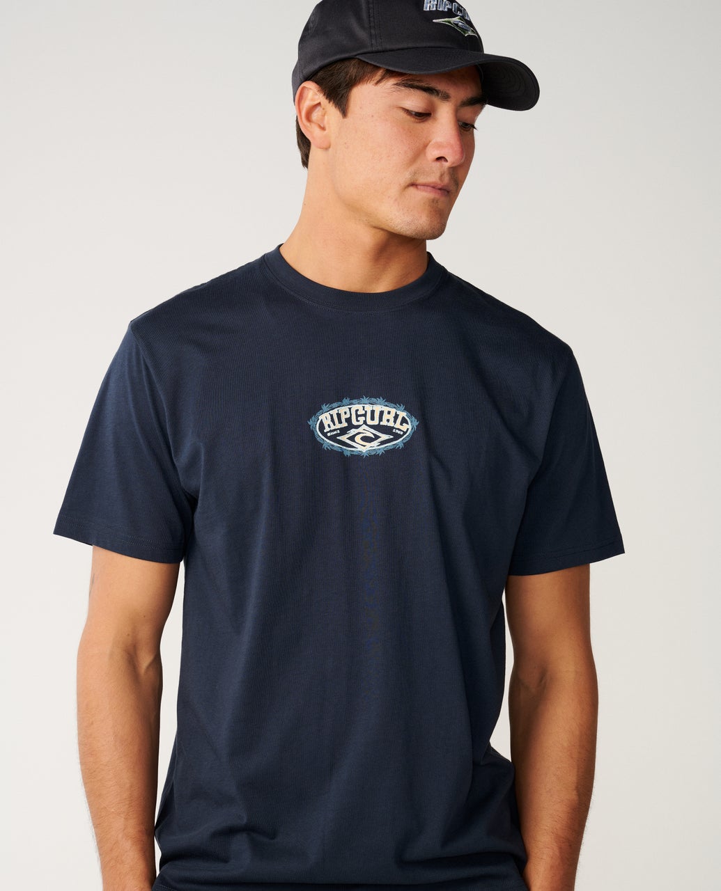 Rip Curl Mens Disorder Oval Relaxed T-Shirt - Navy