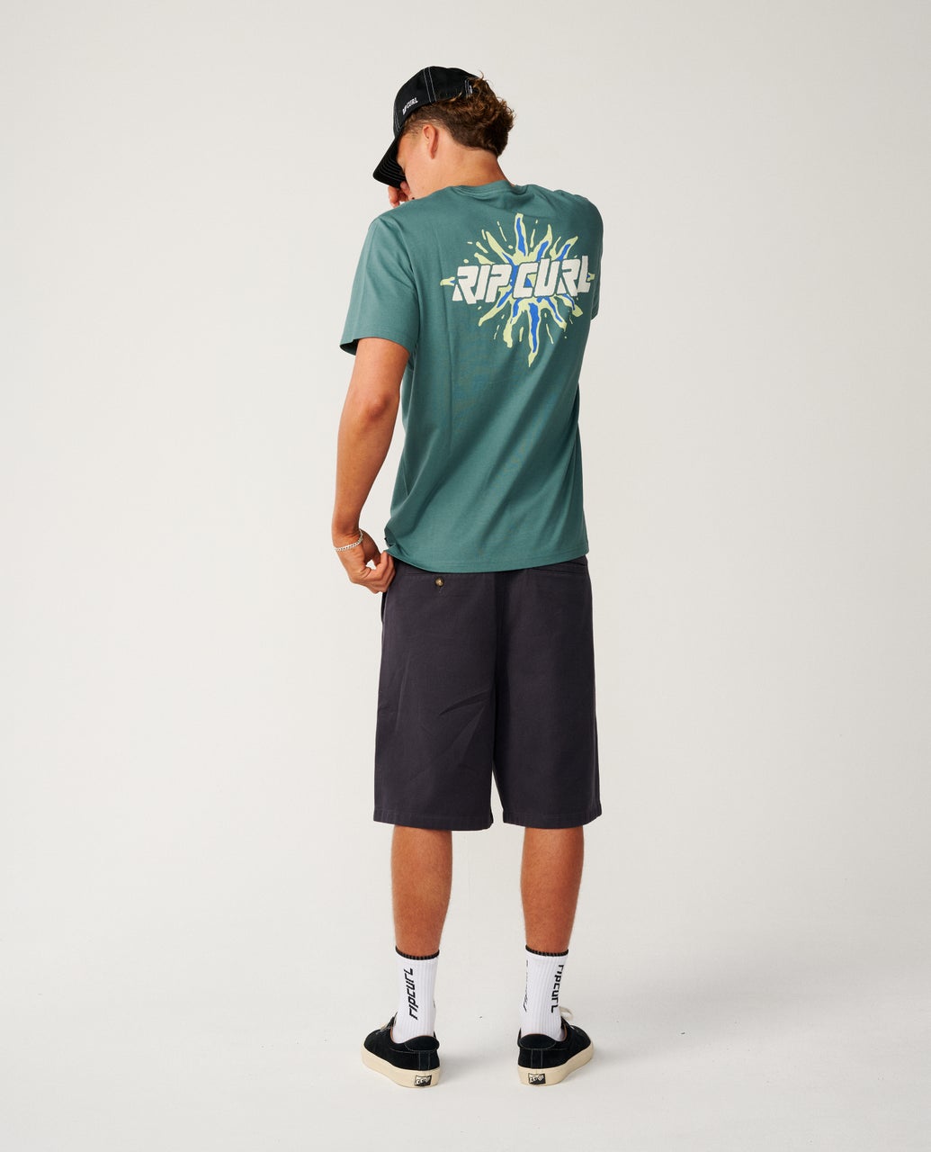 Rip Curl Mens Disorder Burst Relaxed T-Shirt - Muted Green