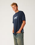 Rip Curl Mens Archive Mashup Loose T-Shirt - Dark Navy