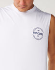 Rip Curl Mens Staple Muscle Sleeveless T-Shirt - White