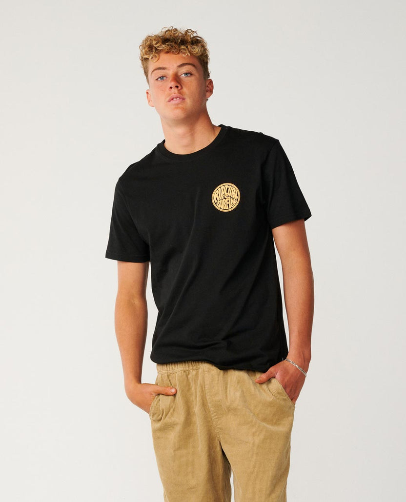 Rip Curl Mens Streamline Like Passage T-Shirt - Black