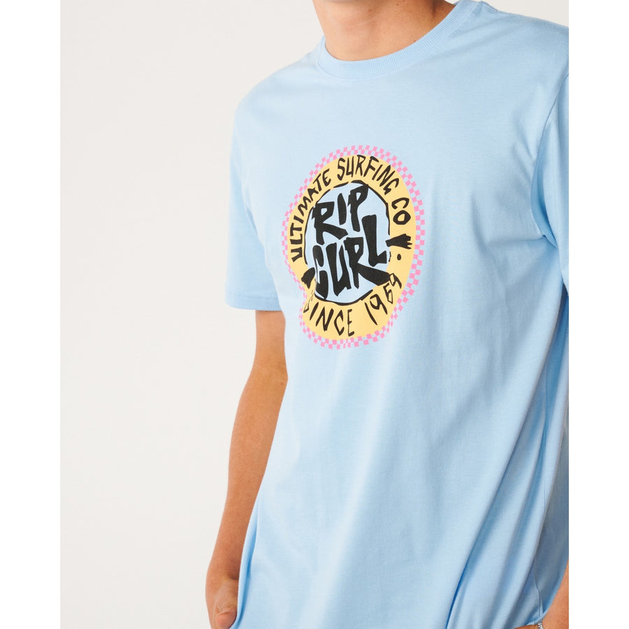 Rip Curl Mens Streamline Circle Logo T-Shirt - Blue Bell