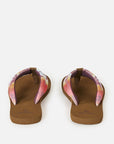 Rip Curl Womens Freedom Plush Bloom Open Toe Sandals - Dark Plum