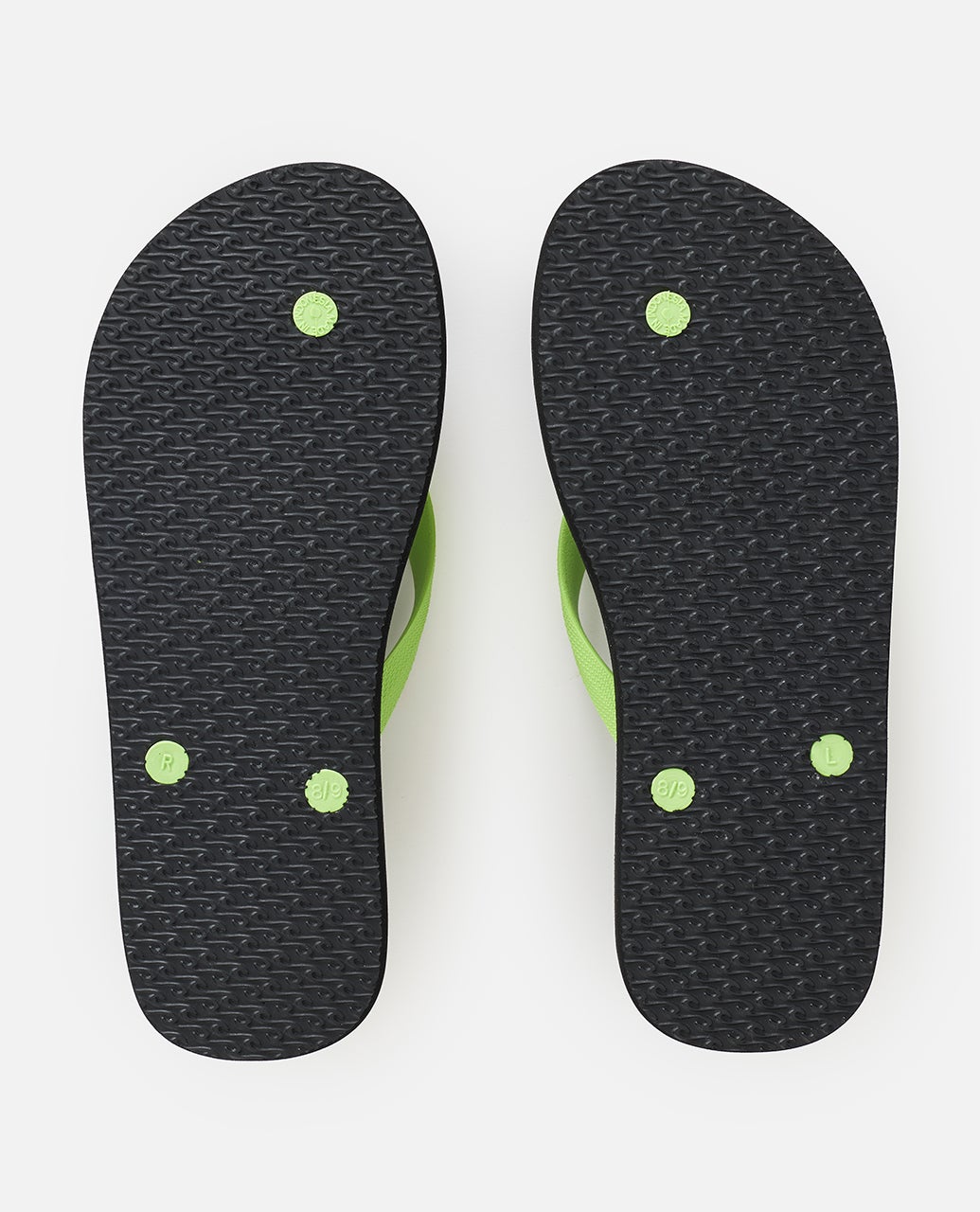 Rip Curl Mens Brand Logo Bloom Open Toe Sandals - Black/Green