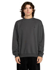 Volcom Mens Single Stone Sweatshirt - Asphalt Black