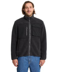Volcom Mens Storm Stone Sherpa Zip Sweatshirt - Asphalt Black