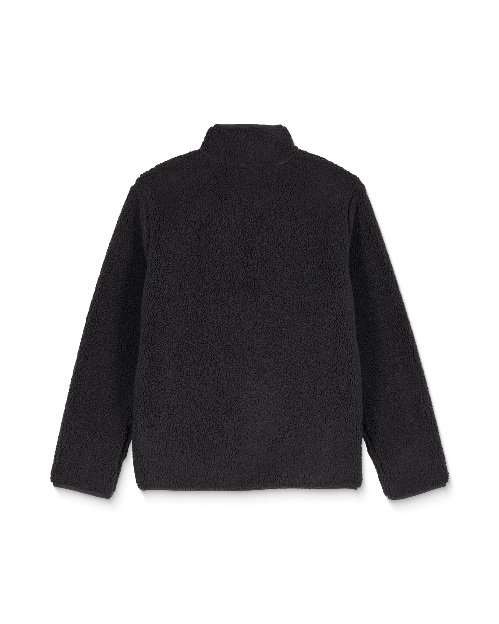 Volcom Mens Storm Stone Sherpa Zip Sweatshirt - Asphalt Black
