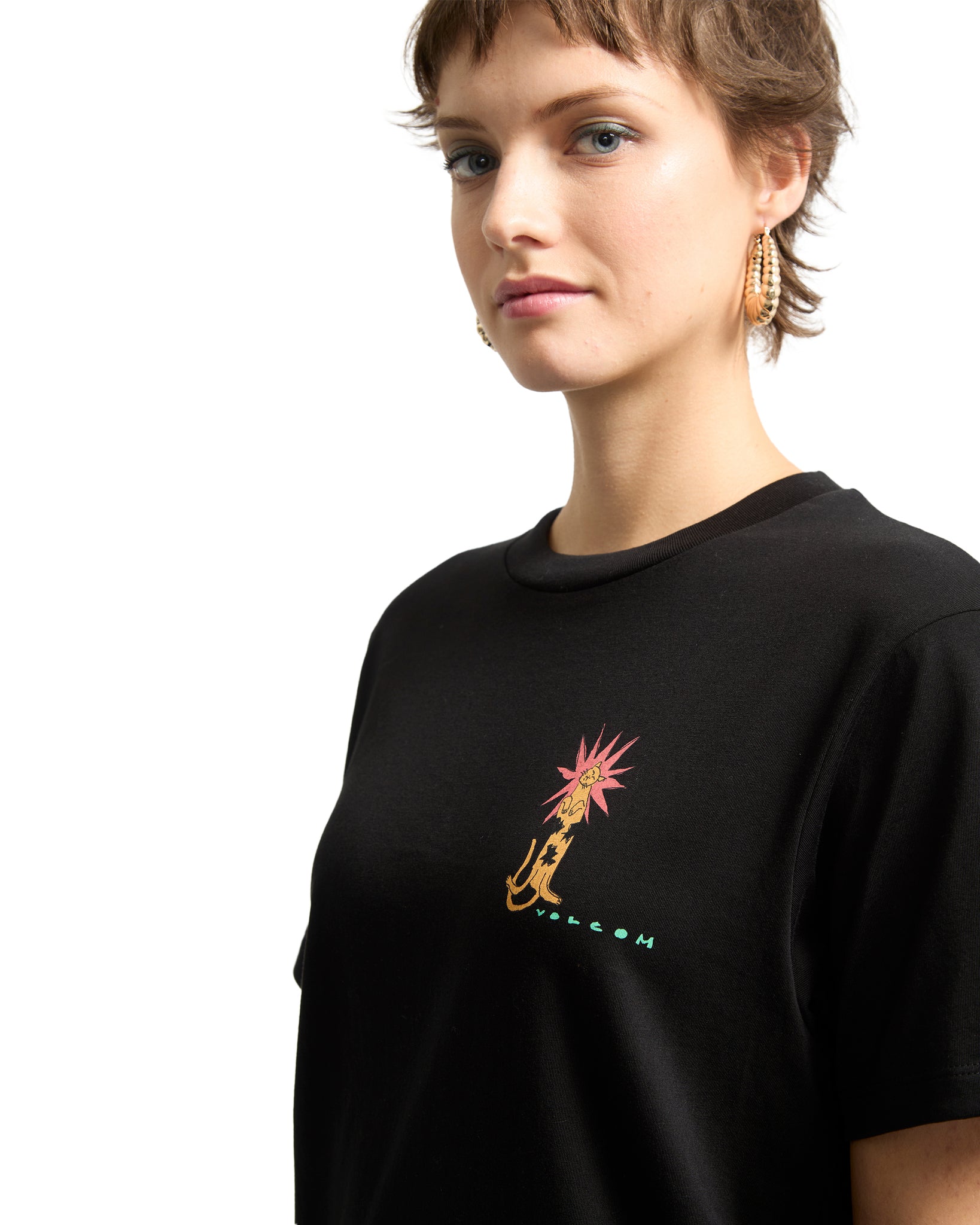 Volcom Womens Radical Daze Up T-Shirt - Black