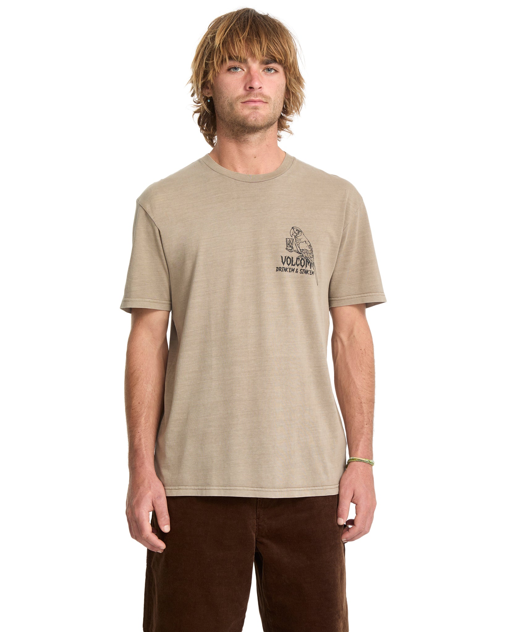 Volcom Mens Liquor Locker T-Shirt - Brindle