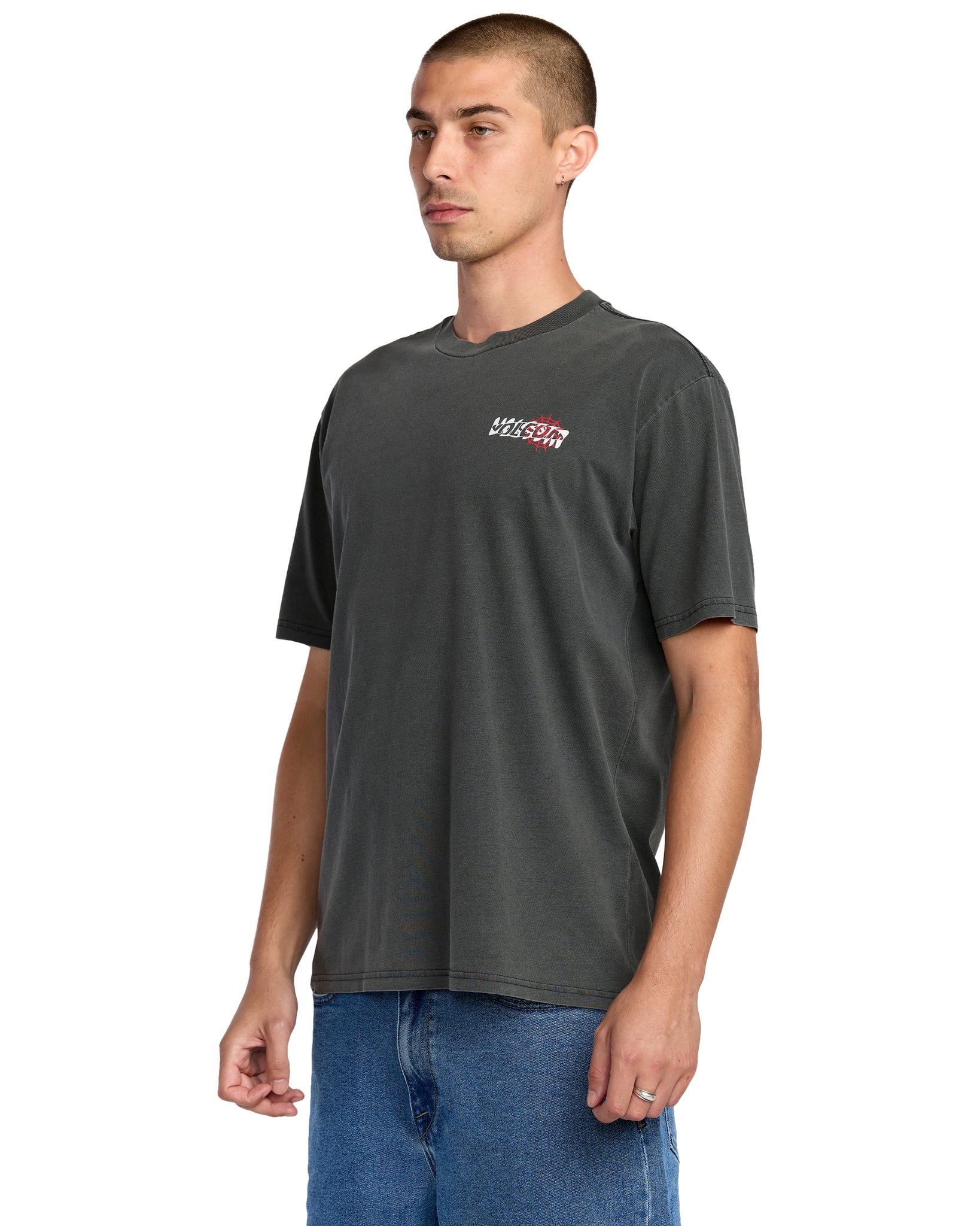 Volcom Mens Brain Mix T-Shirt - Stealth