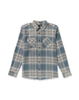 Volcom Mens Netastone Flannel Long Sleeve Shirt - Dark Slate