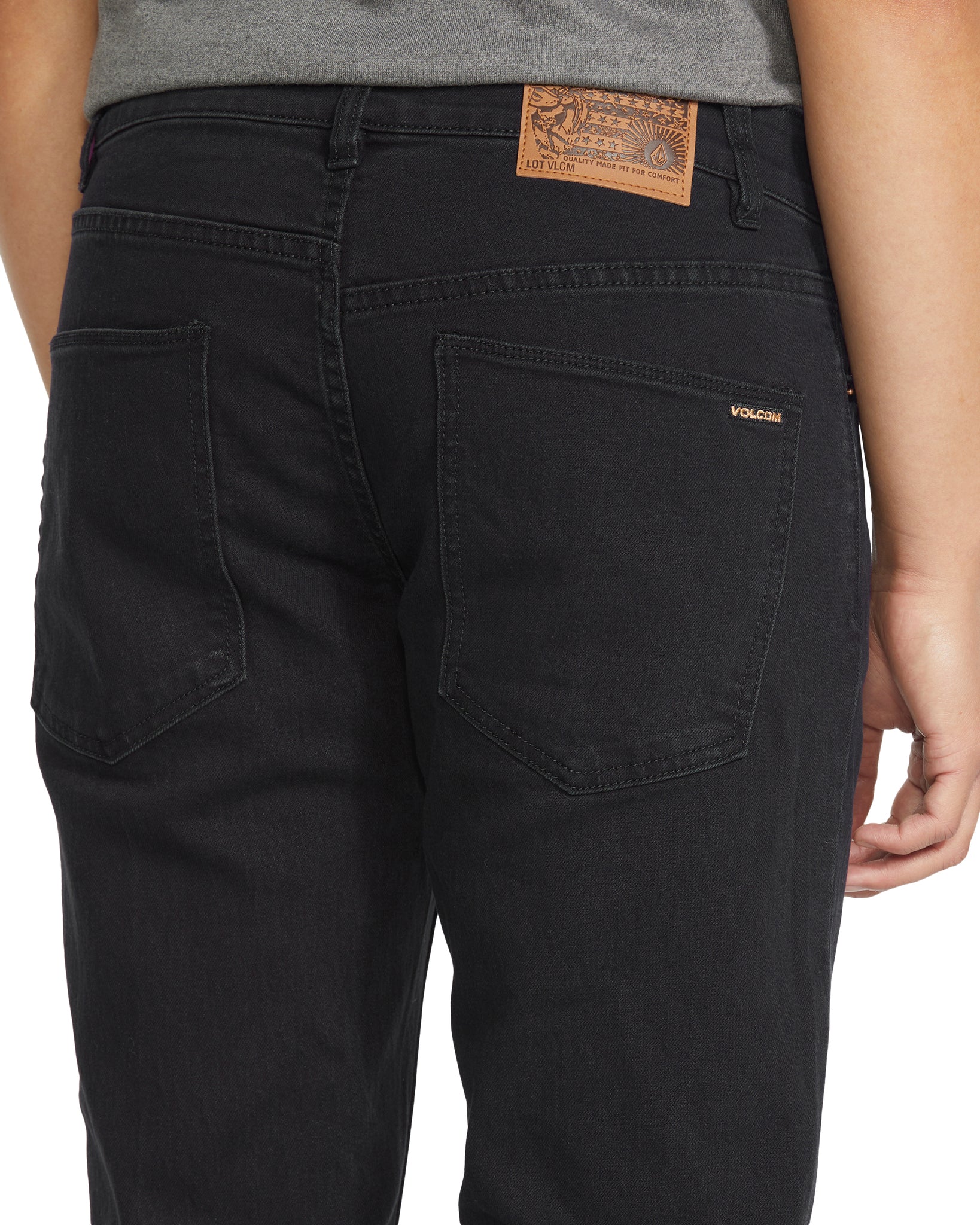 Volcom Mens Solver Jeans - Black Out