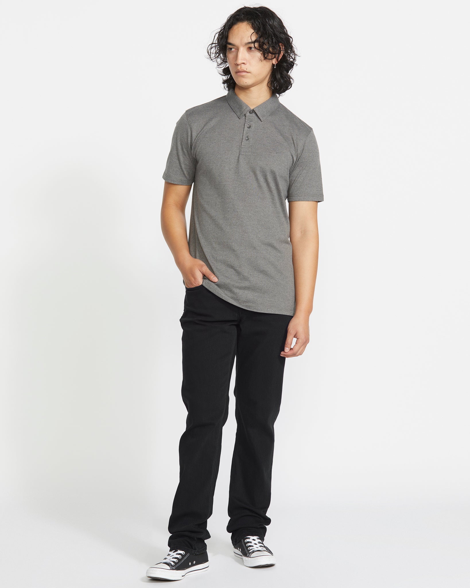 Volcom Mens Solver Jeans - Black Out
