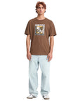 Volcom Mens Angle Iron T-Shirt - Brown Stone