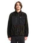 Volcom Mens Storm Stone Sherpa Zip Sweatshirt - Sage Leaf