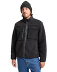Volcom Mens Storm Stone Sherpa Zip Sweatshirt - Asphalt Black