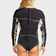 1 mm Long Sleeve Back Zip Springsuit - Womens Bikini Style Wetsuit - Black
