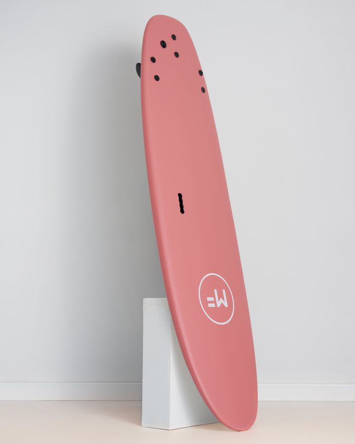 7&#39;0 Surf School Super Soft Surfboard - Screw Thru 3F - Coral - ManGo Surfing