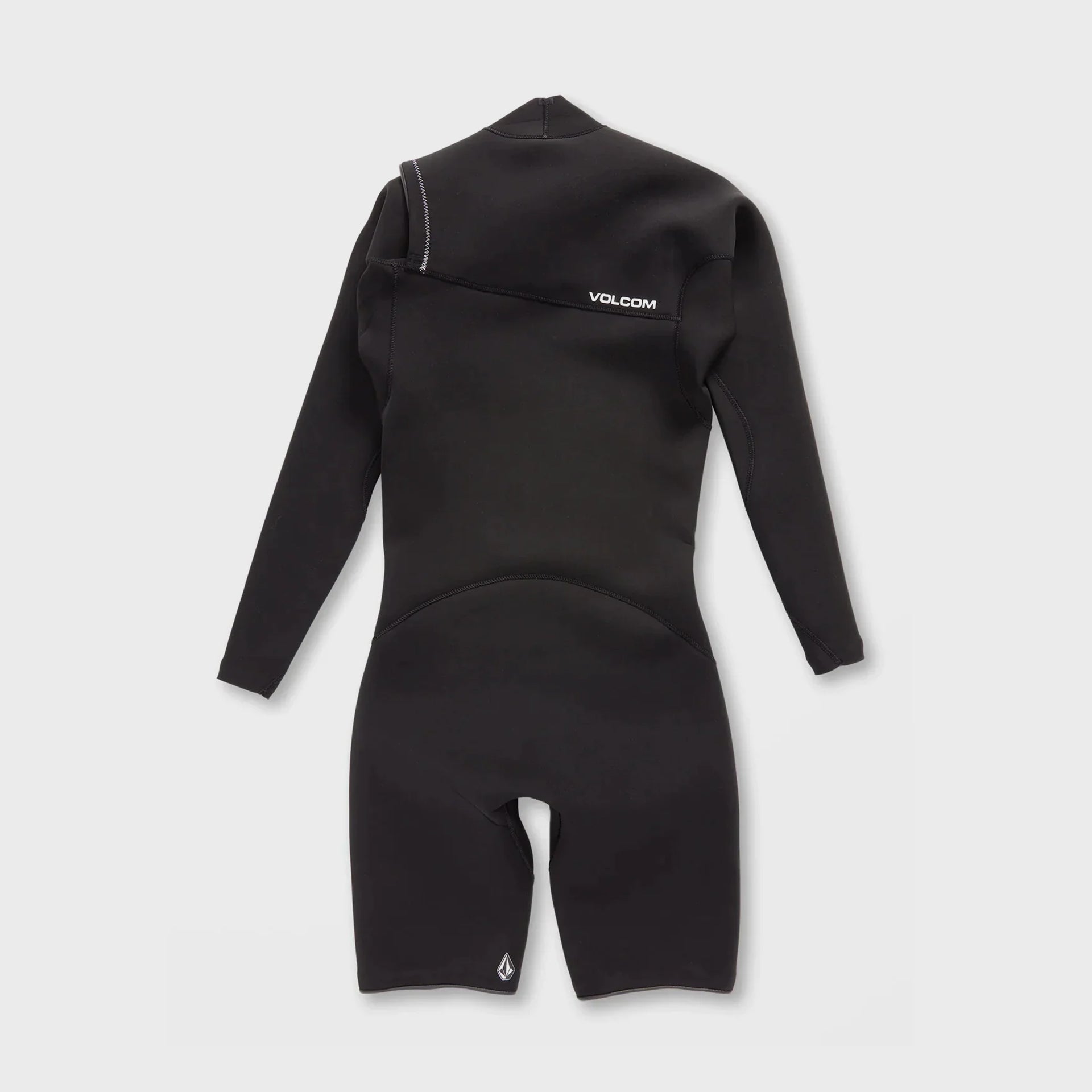 2/2mm Long Sleeve Spring Chest Zip Wetsuit - Mens Wetsuit - Black - ManGo Surfing