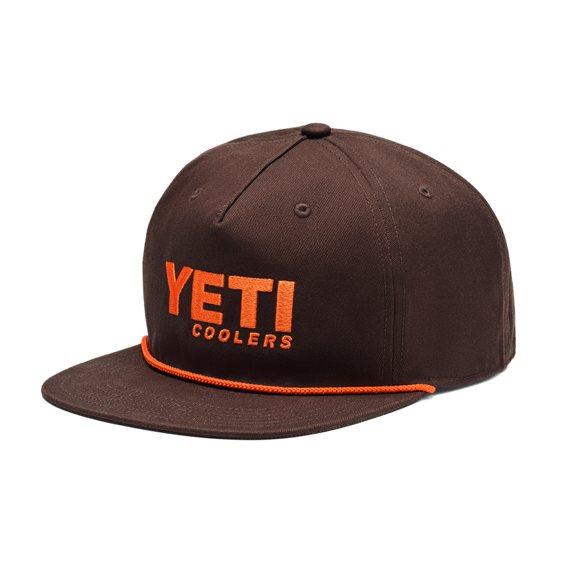 Yeti Coolers Flat Brim Rope Hat - Coffee