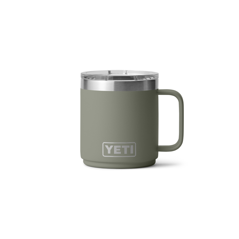 Yeti Rambler 10oz (296 ml) Stackable Mug With DuraSip™ Ceramic Lining - Pampa Green