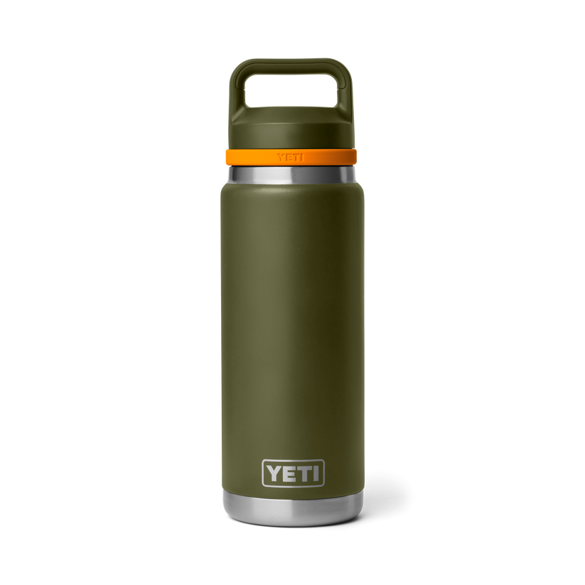 Yeti Rambler 26oz (760 ml) Bottle - Olive/King Crab Orange