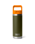 Yeti Rambler 18oz (532 ml) Straw Bottle - Olive/King Crab Orange