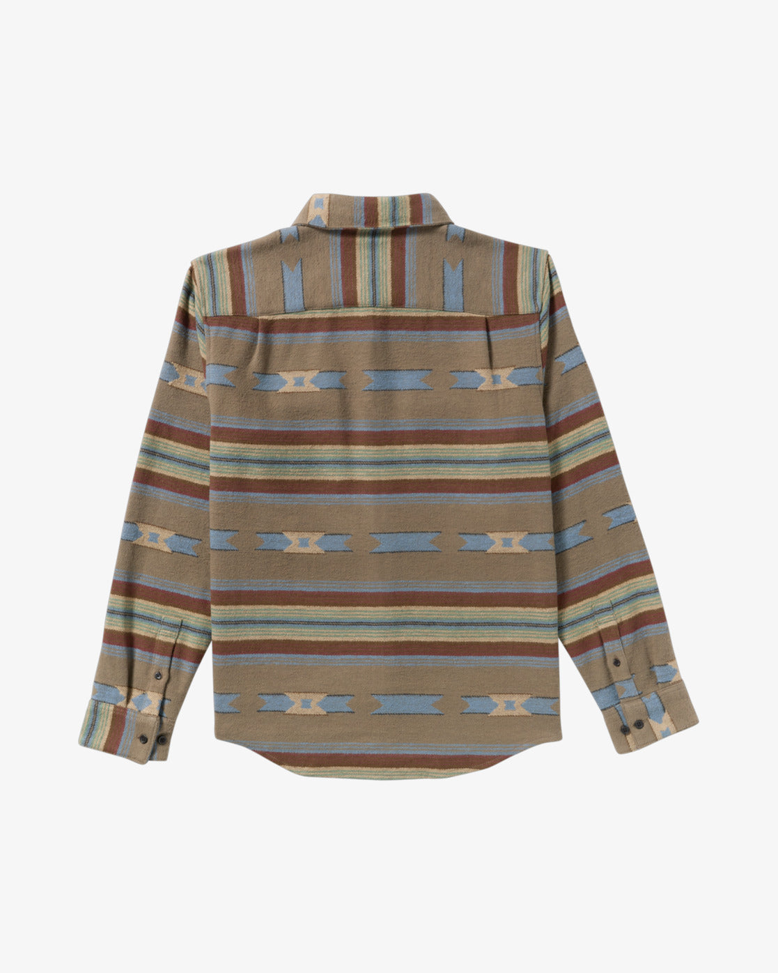 RVCA Mens Dayshift Blanket Flannel Long Sleeve Shirt - Mushroom
