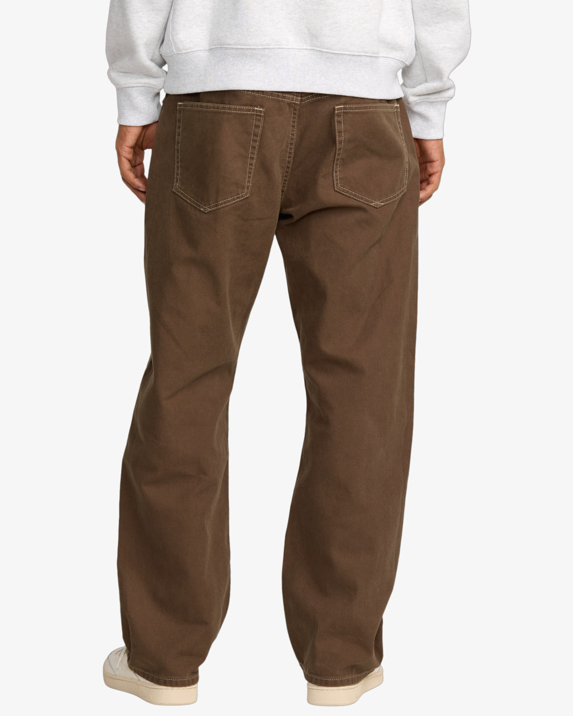 RVCA Mens Dayshift 5 Pocket Canvas Trousers - Bombay Brown