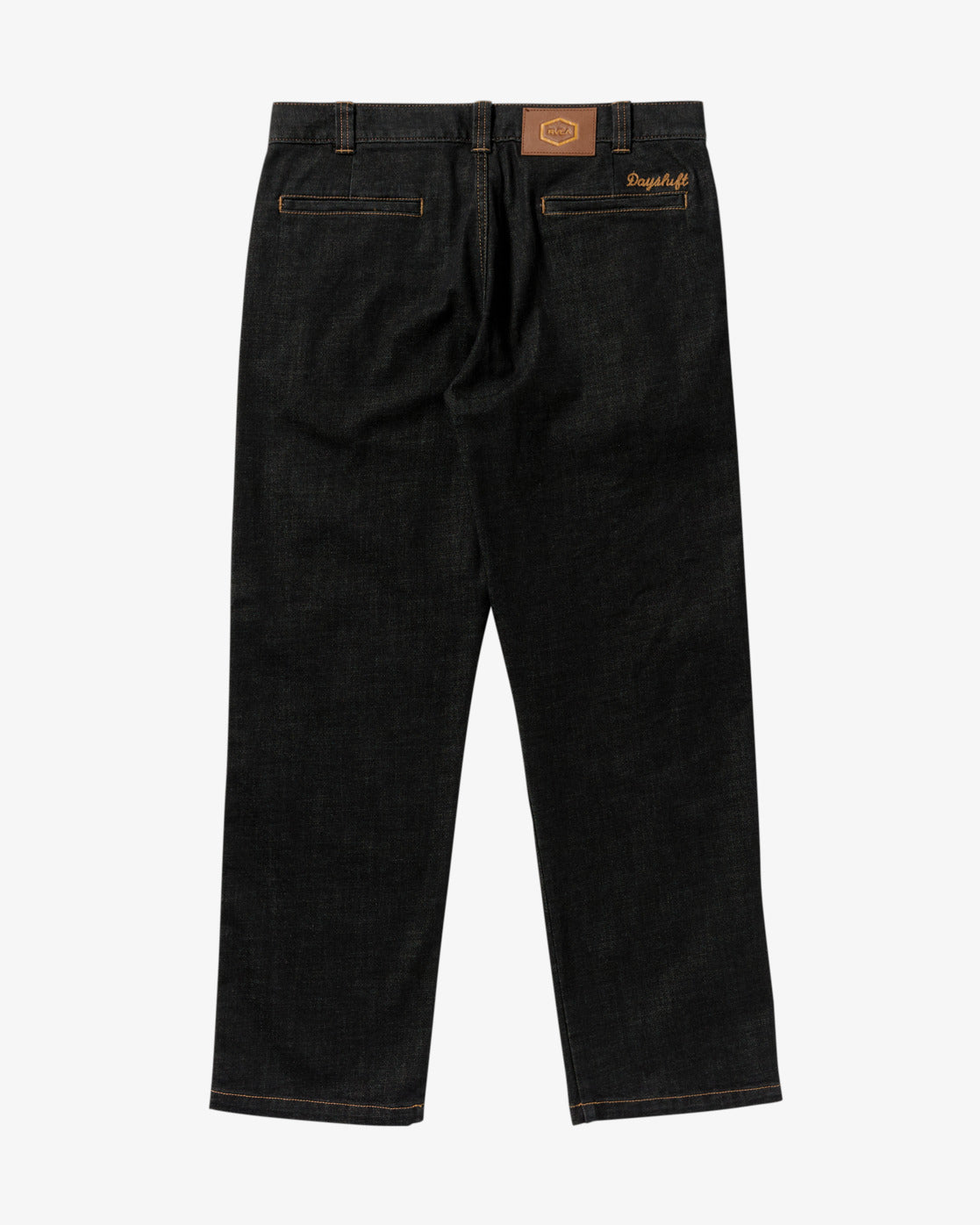 RVCA Mens Americana Dayshift Denim Chinos - Black Denim - ManGo Surfing