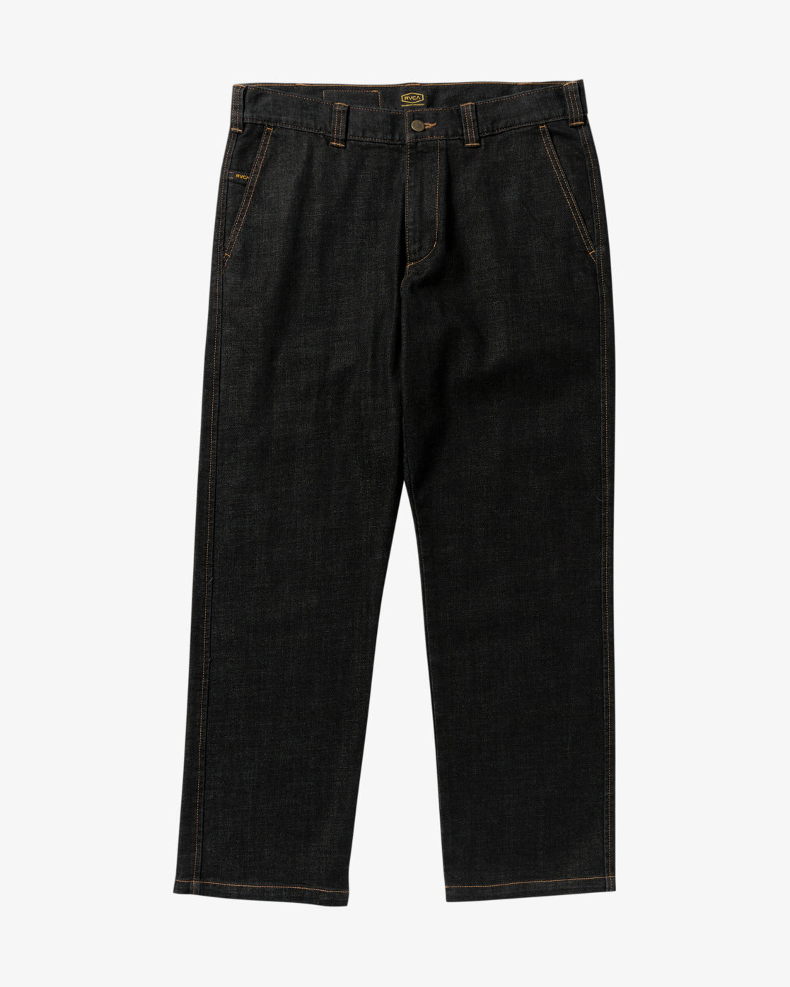 RVCA Mens Americana Dayshift Denim Chinos - Black Denim - ManGo Surfing