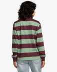 RVCA Womens Rugby Long Sleeve Rugby Shirt - Sea Green