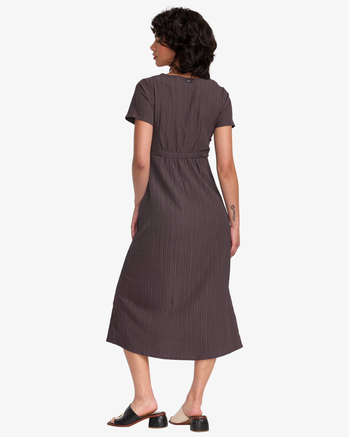 RVCA Womens Understated Midi Dress - Raisin - ManGo Surfing