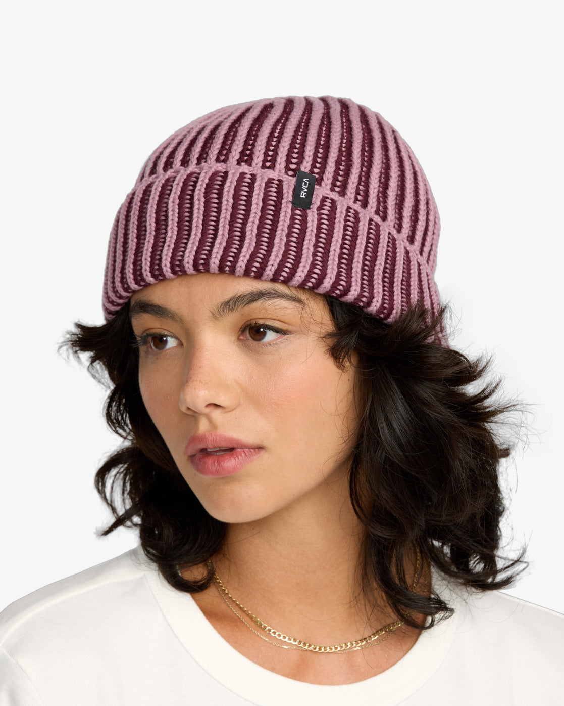 RVCA Womens Snug Beanie Hat - One Size - Orchid