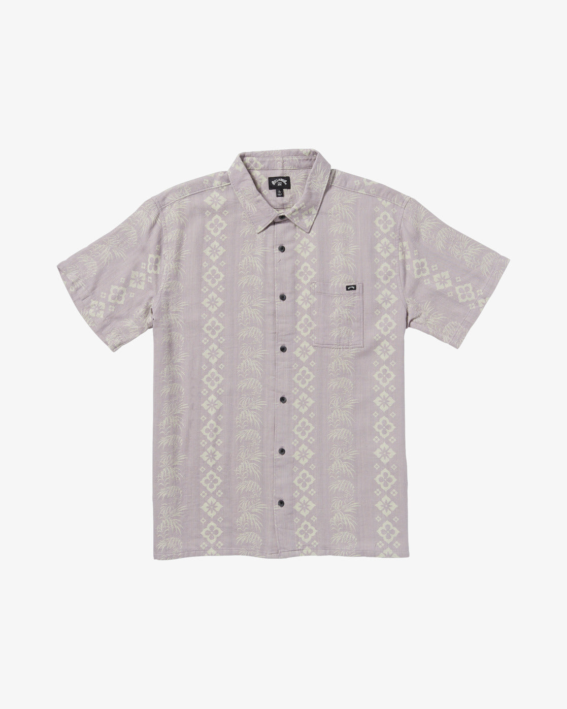 Billabong Mens Sundays Short Sleeve Shirt - Light Purple