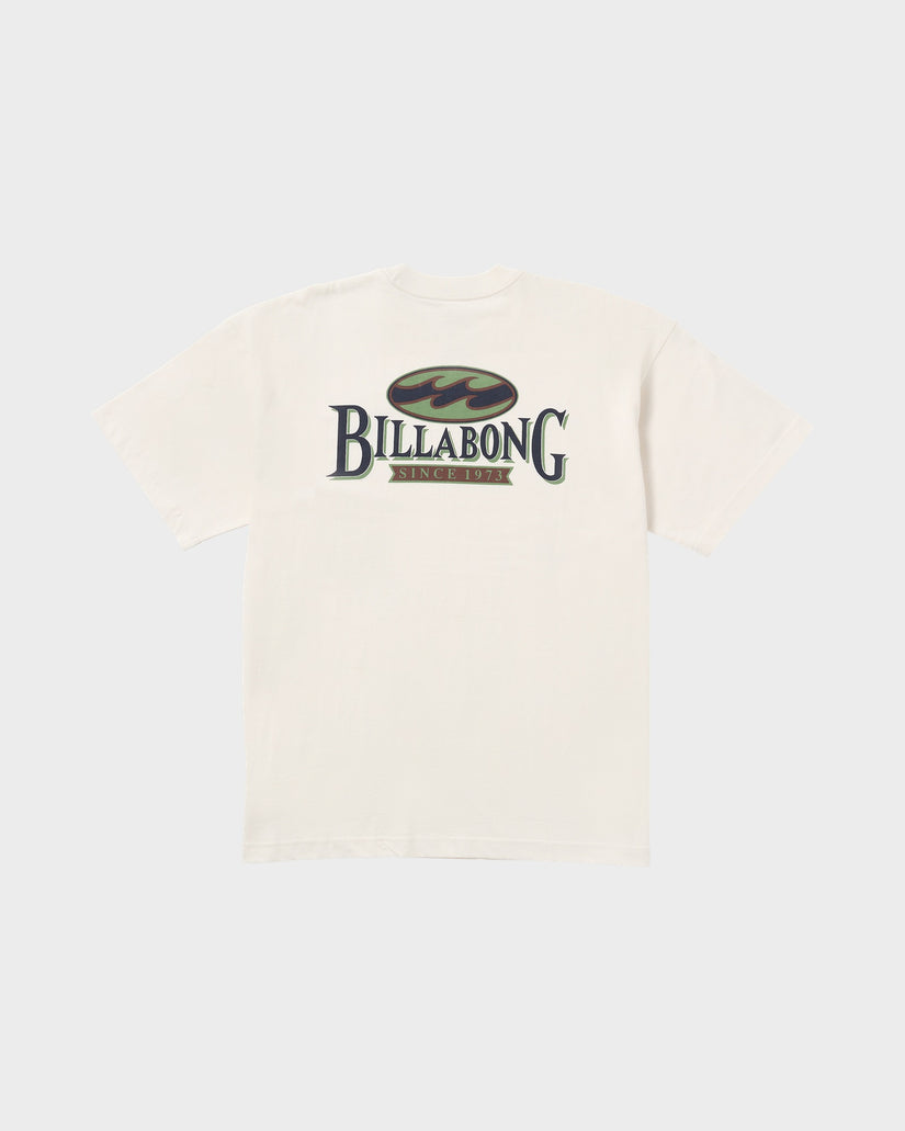Billabong Mens Double Spread OG T-Shirt - Off White - ManGo Surfing