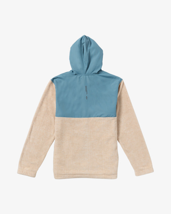 Billabong Mens Boundary Lite Zip Fleece Hoodie - Bleached Sand