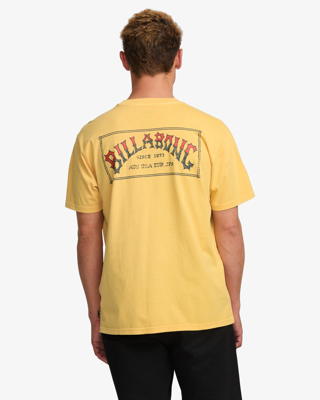 Billabong Mens Original Arch Premium T-Shirt - Vintage Gold