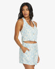 Billabong Womens Sunflower Elastic Waist Shorts - Powder Blue - ManGo Surfing