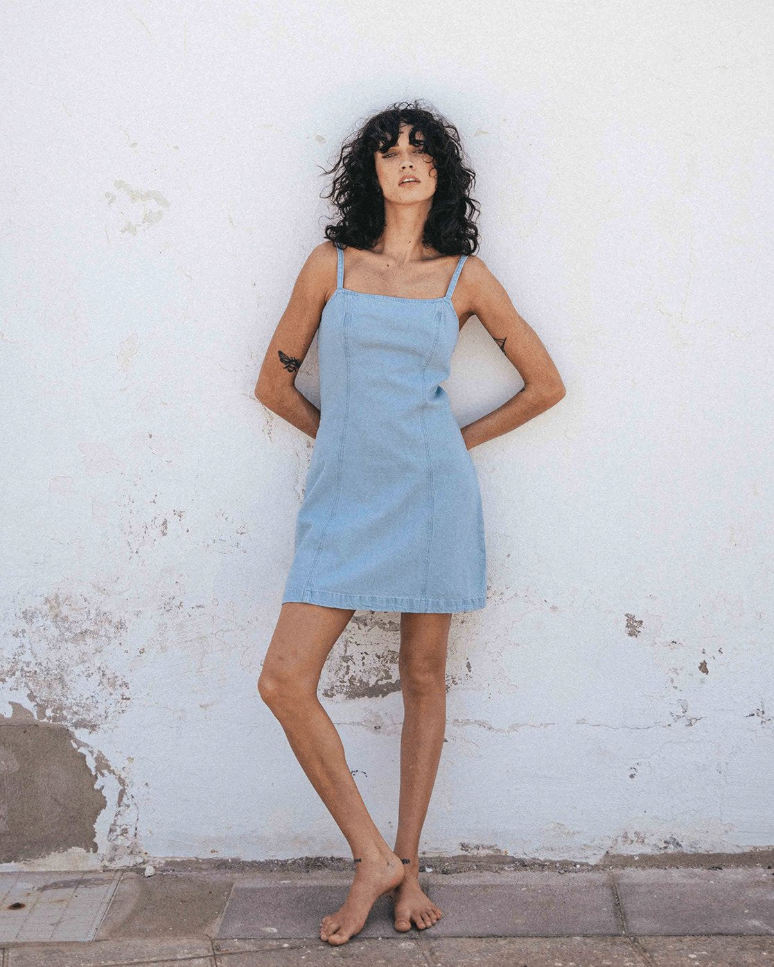 Billabong Womens Stay In The Sun Mini Dress - Salt Blue - ManGo Surfing