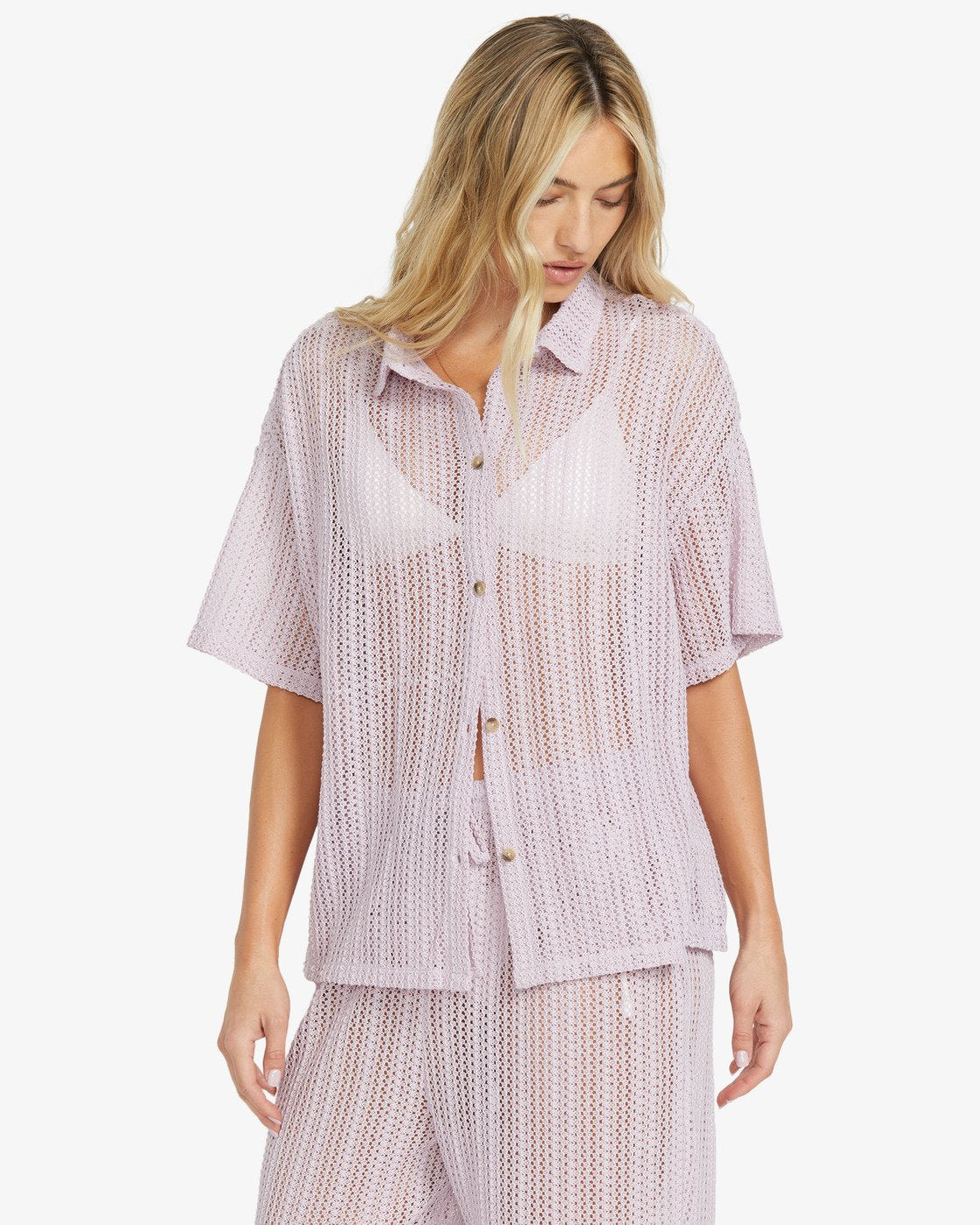 Billabong Womens Largo Beach Overshirt - Amethyst Smoke