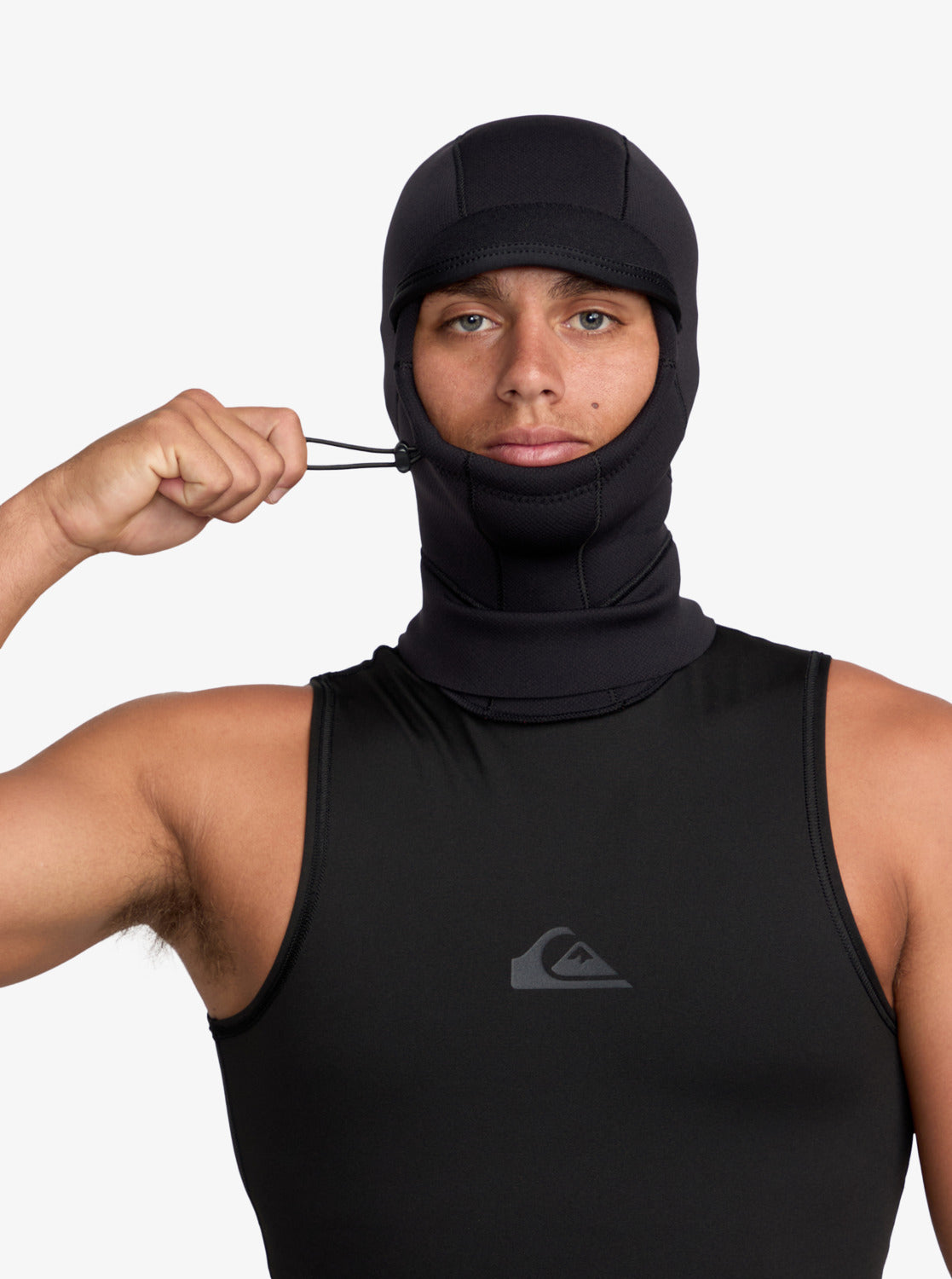 Quiksilver Mens Marathon Sessions 1mm Neoprene Hooded Vest - Black