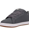 DC Shoes Mens Court Graffik Leather Shoes - Grey/White - ManGo Surfing