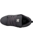 DC Shoes Mens Court Graffik Leather Shoes - Grey/White - ManGo Surfing