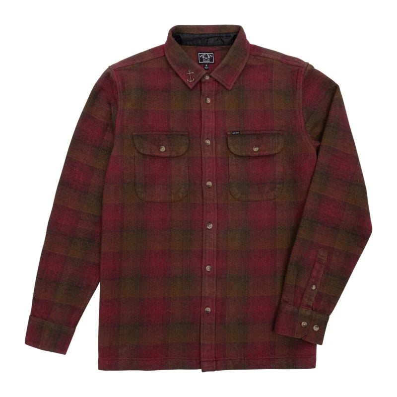 Dark Seas Colony Woven Shirt - Brown/Red