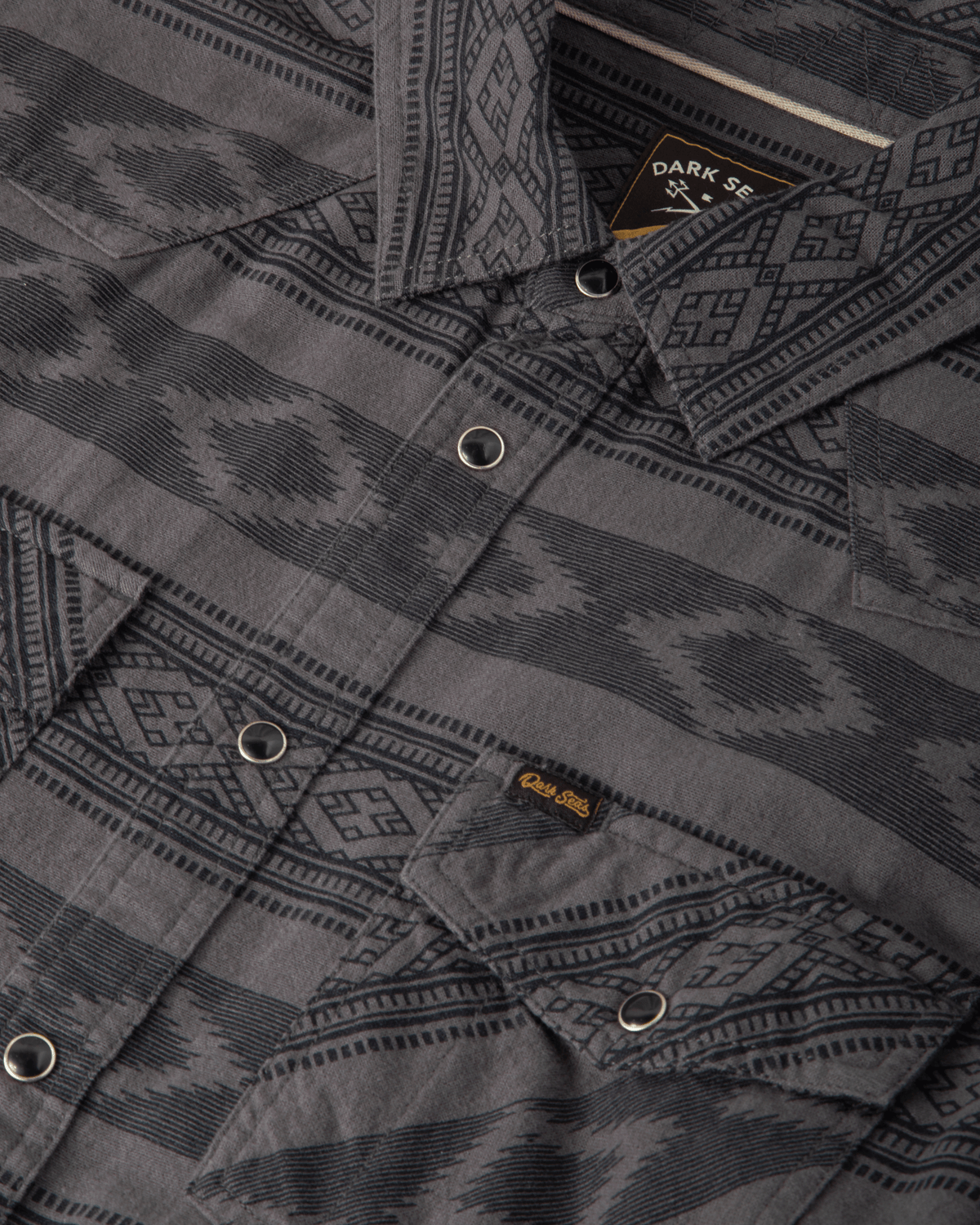 Dark Seas Austin Woven Long Sleeve Shirt - Indigo