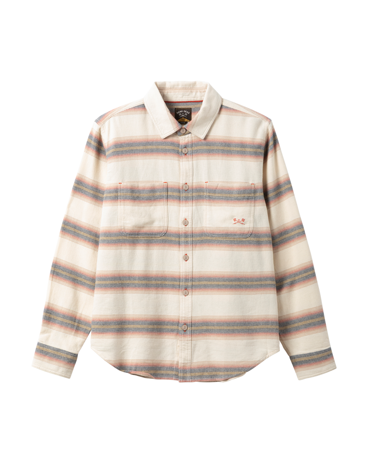Dark Seas Summit Woven Long Sleeve Shirt - Off White