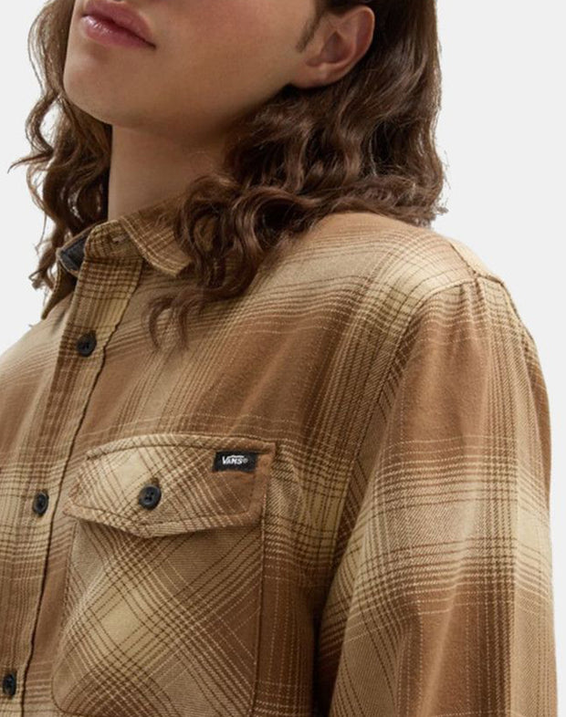Monterey III Shirt - Mens Long Sleeve Shirt - Sepia /Taos Taupe - ManGo Surfing